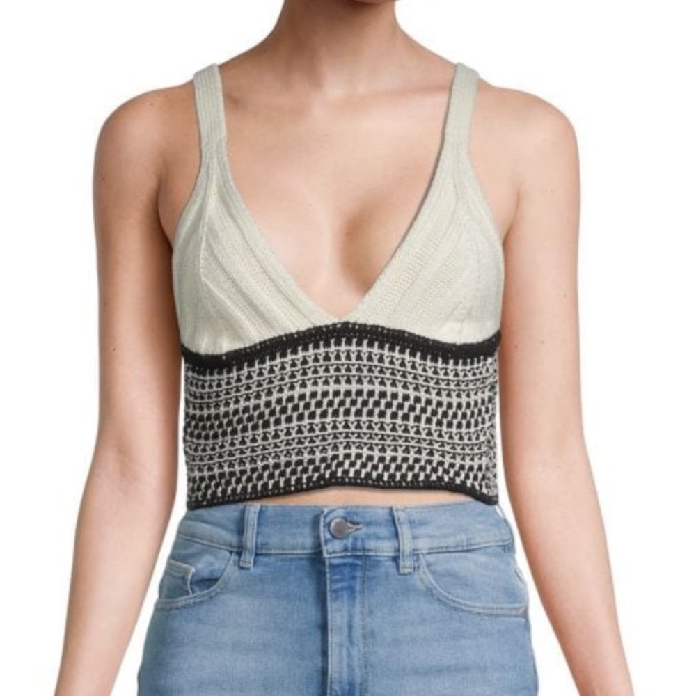 RAMY BROOK JENNA CROCHET CROP TOP